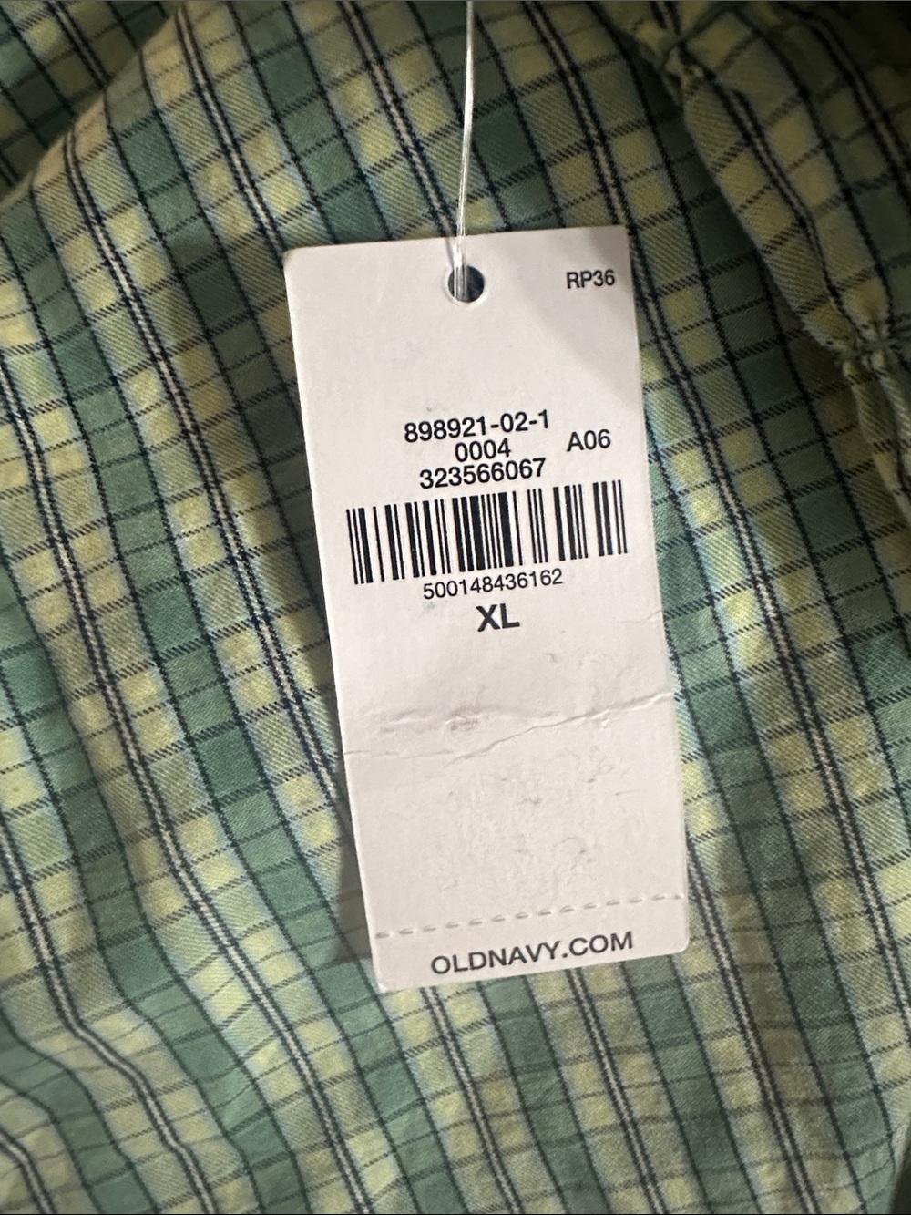NWT! Old Navy Green Plaid Fit & Flare Smocked-Bodice Midi Dress - XL 🪙 - Picture 6 of 6